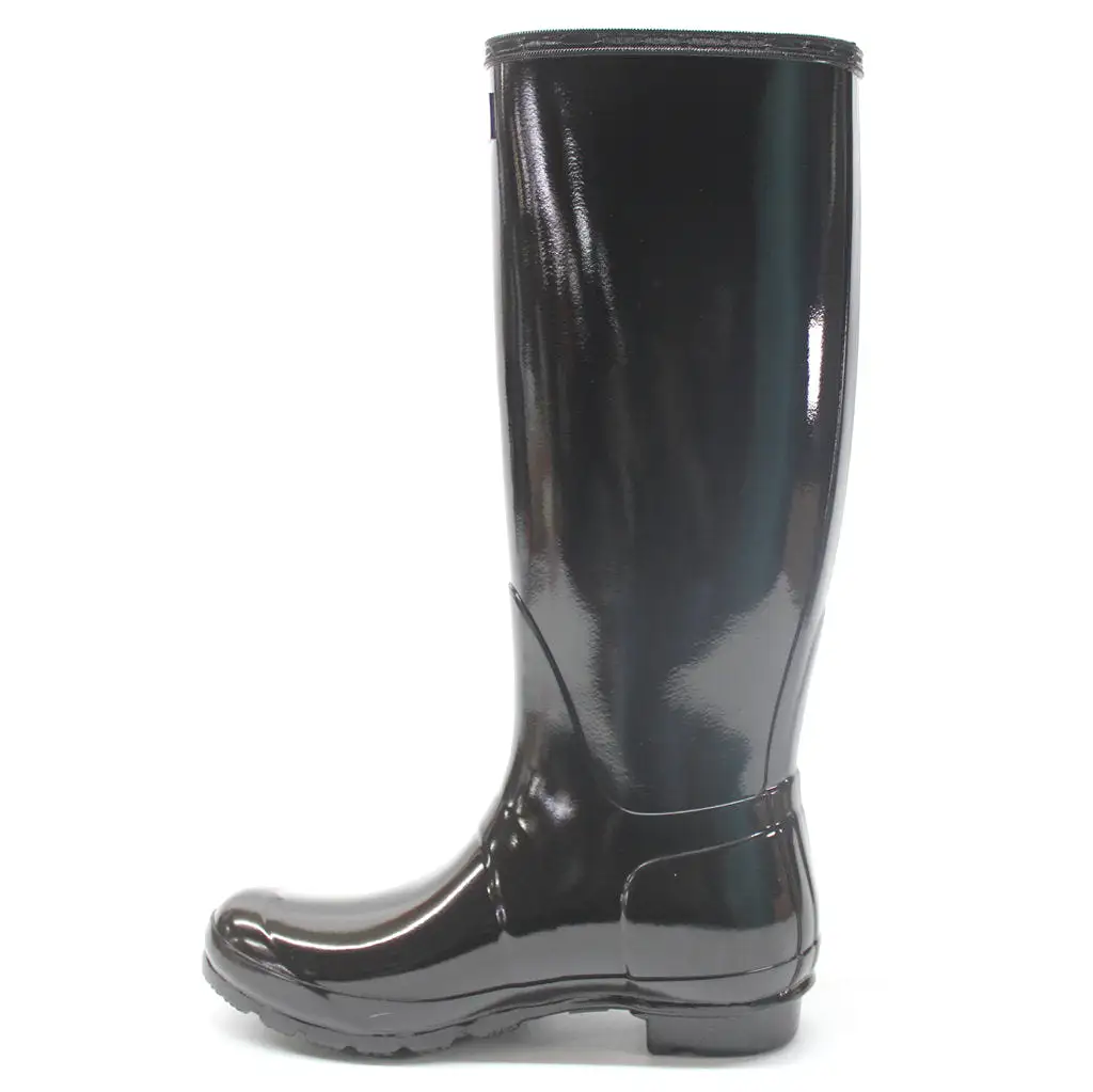 Hunter Womens Boots Original Tall Gloss Waterproof Wellington Rubber - UK 5