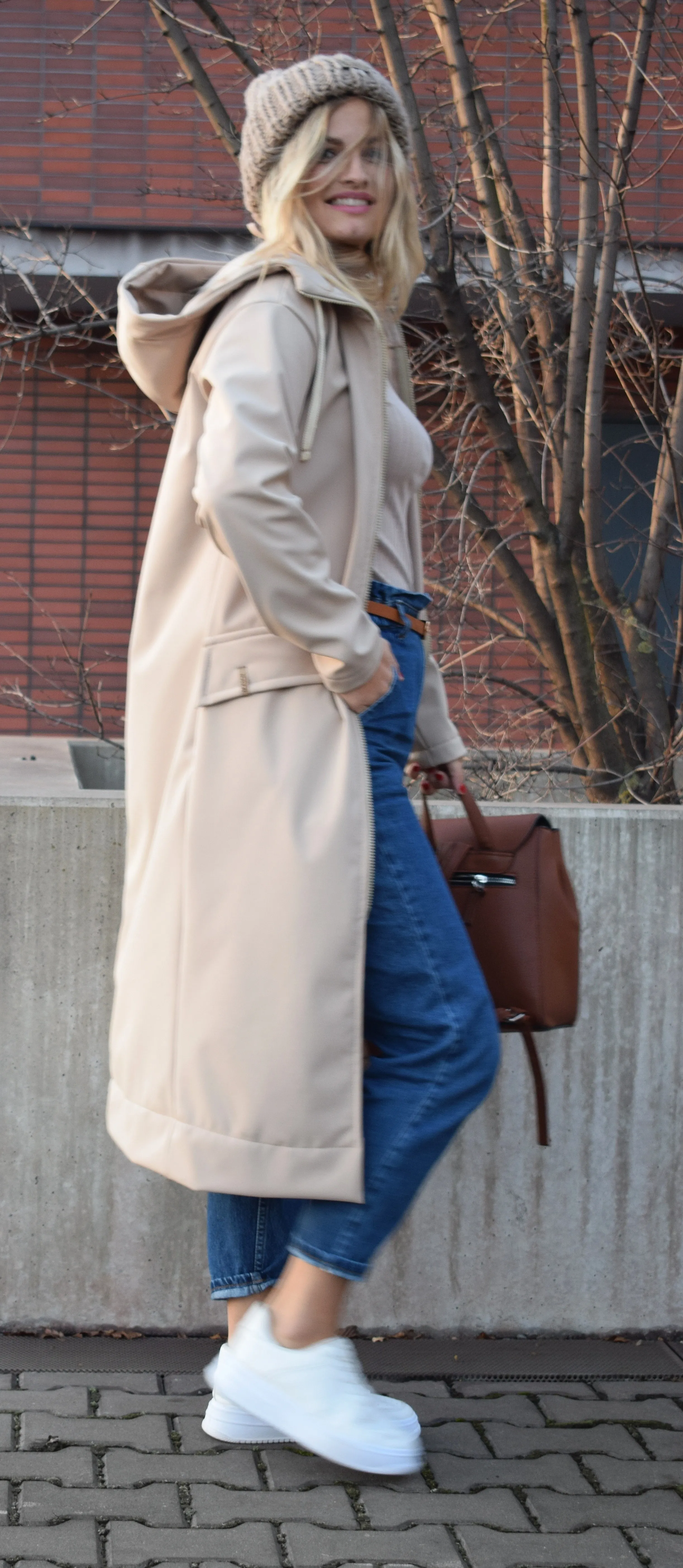 jacket M.ASCH-Be original Softshell Long - Beige - women´s