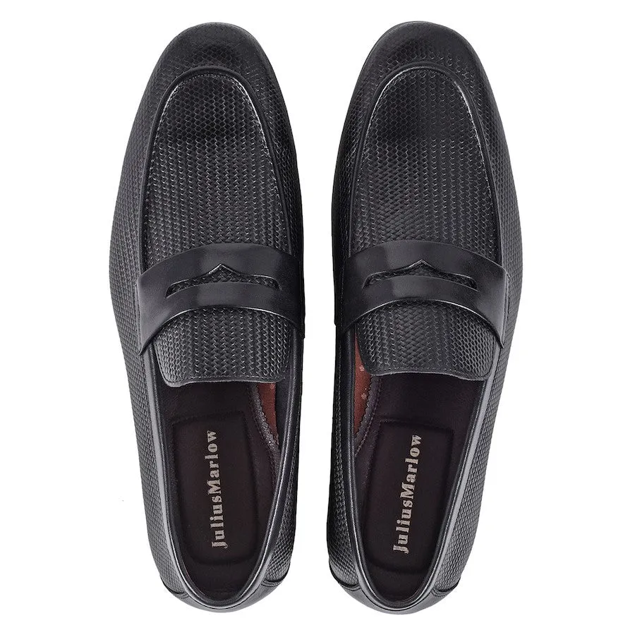 Julius Marlow Lapel Black Loafers