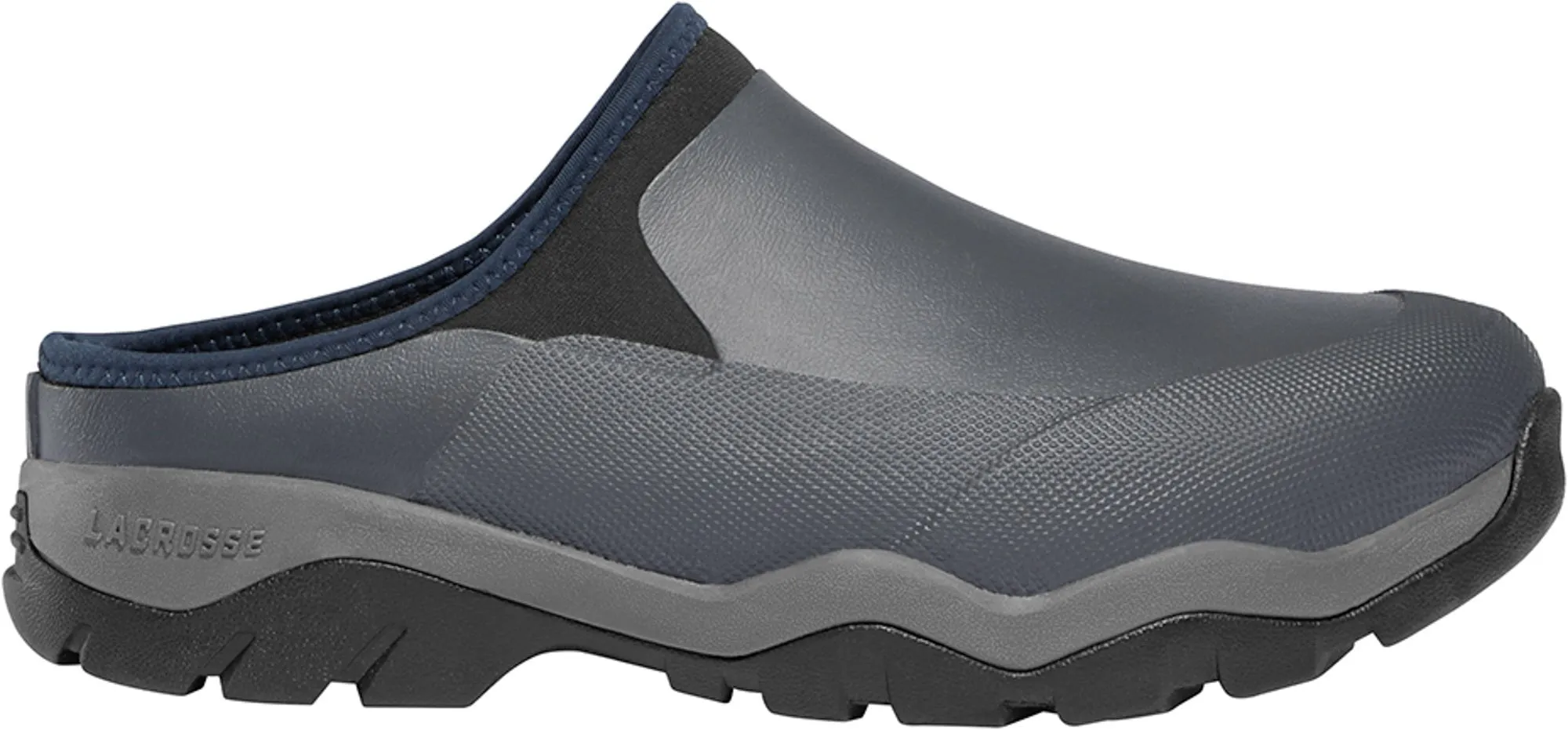 Lacrosse Alpha Muddy Mule Mens Gray Rubber 3.5mm Work Shoes