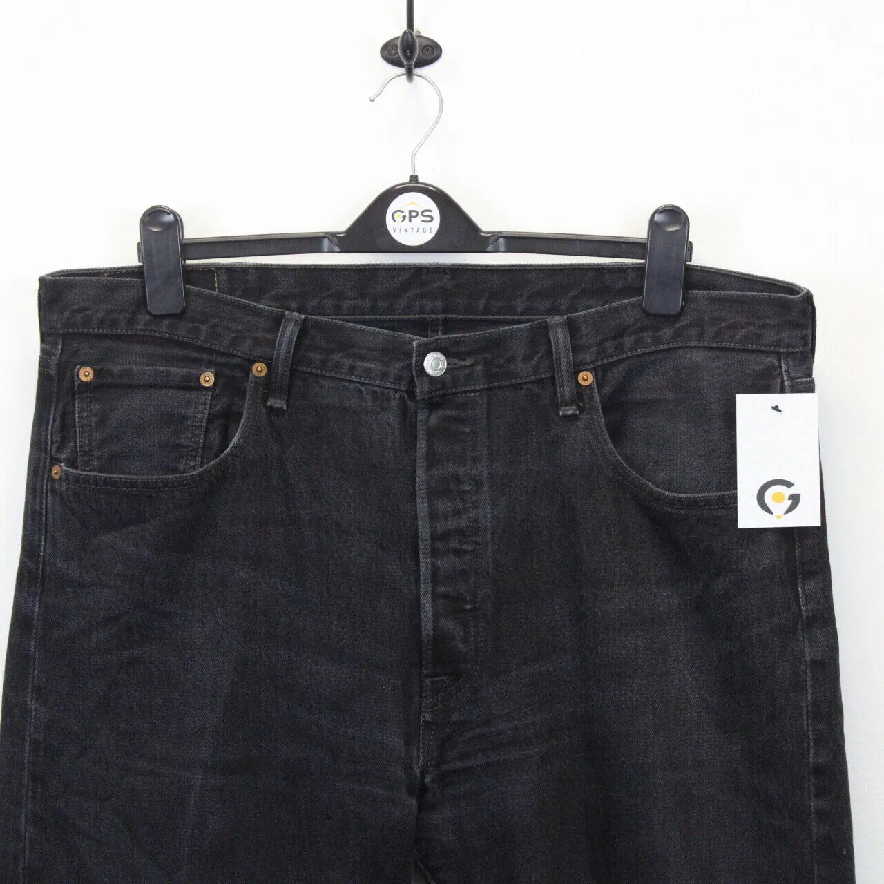 LEVIS 501 Jeans Black Charcoal | W40 L34