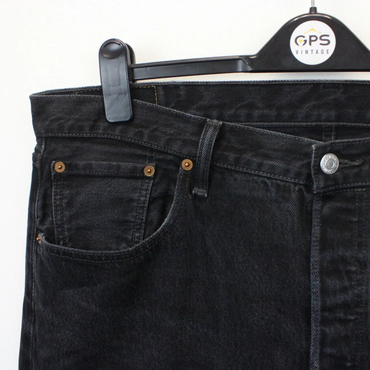 LEVIS 501 Jeans Black Charcoal | W40 L34