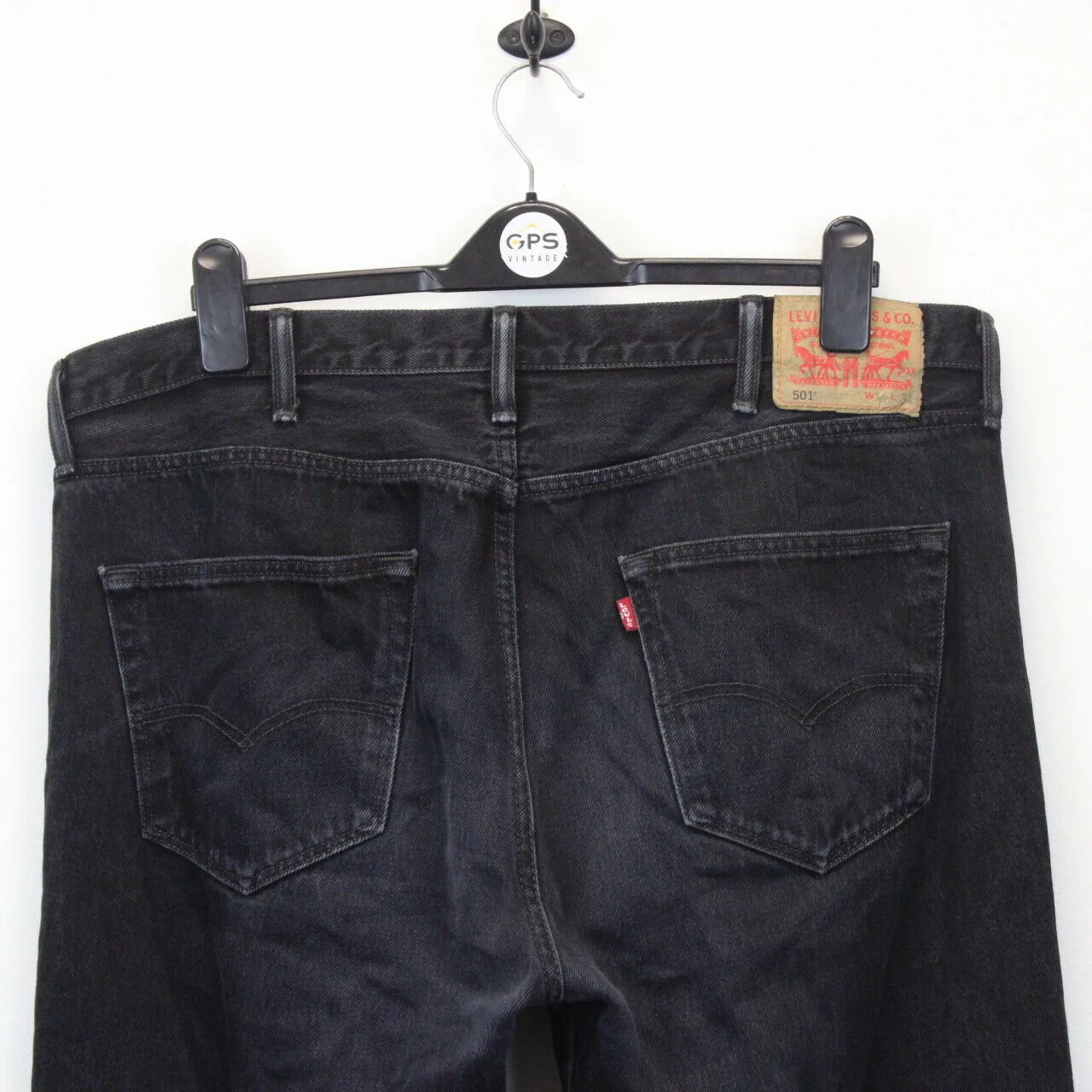 LEVIS 501 Jeans Black Charcoal | W40 L34