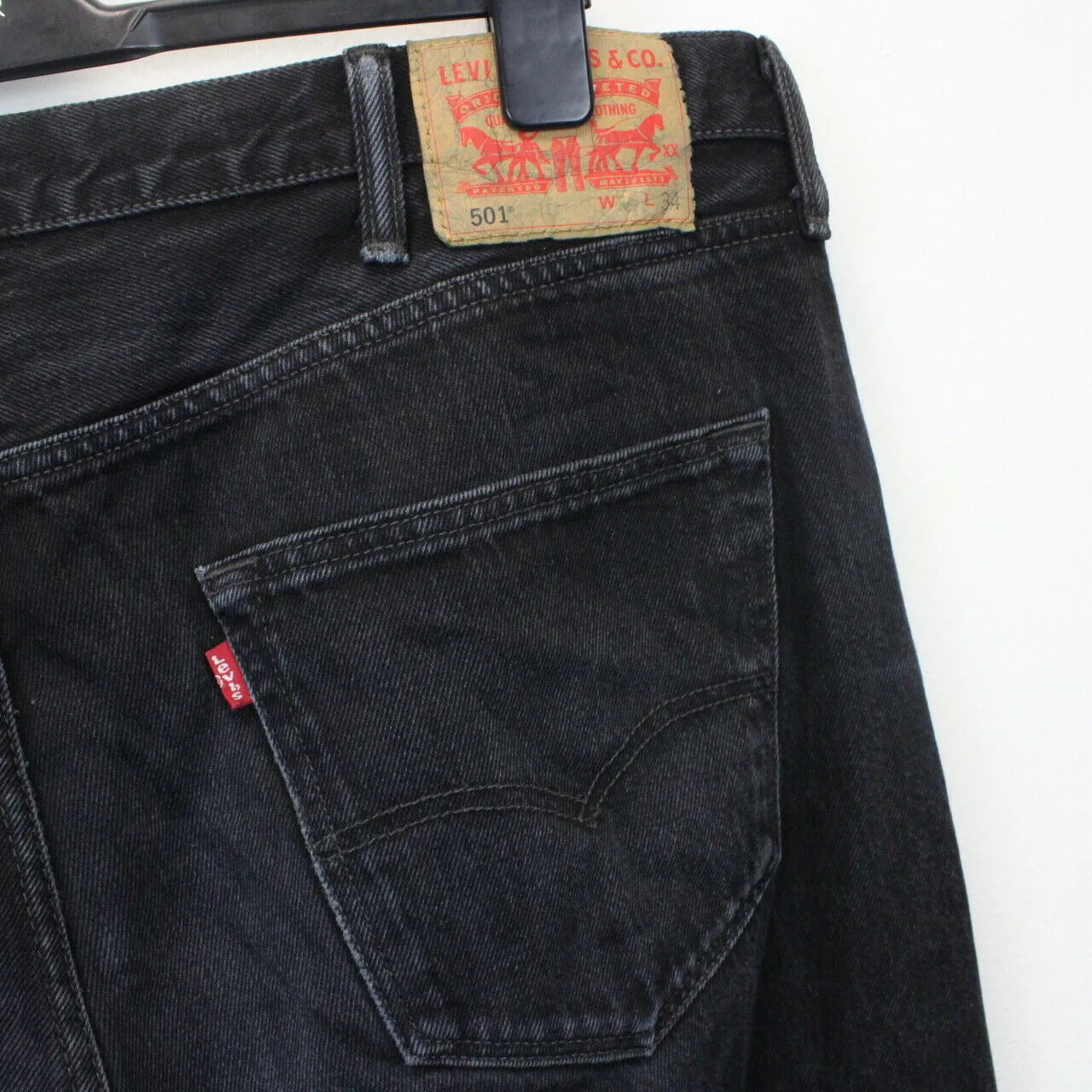 LEVIS 501 Jeans Black Charcoal | W40 L34