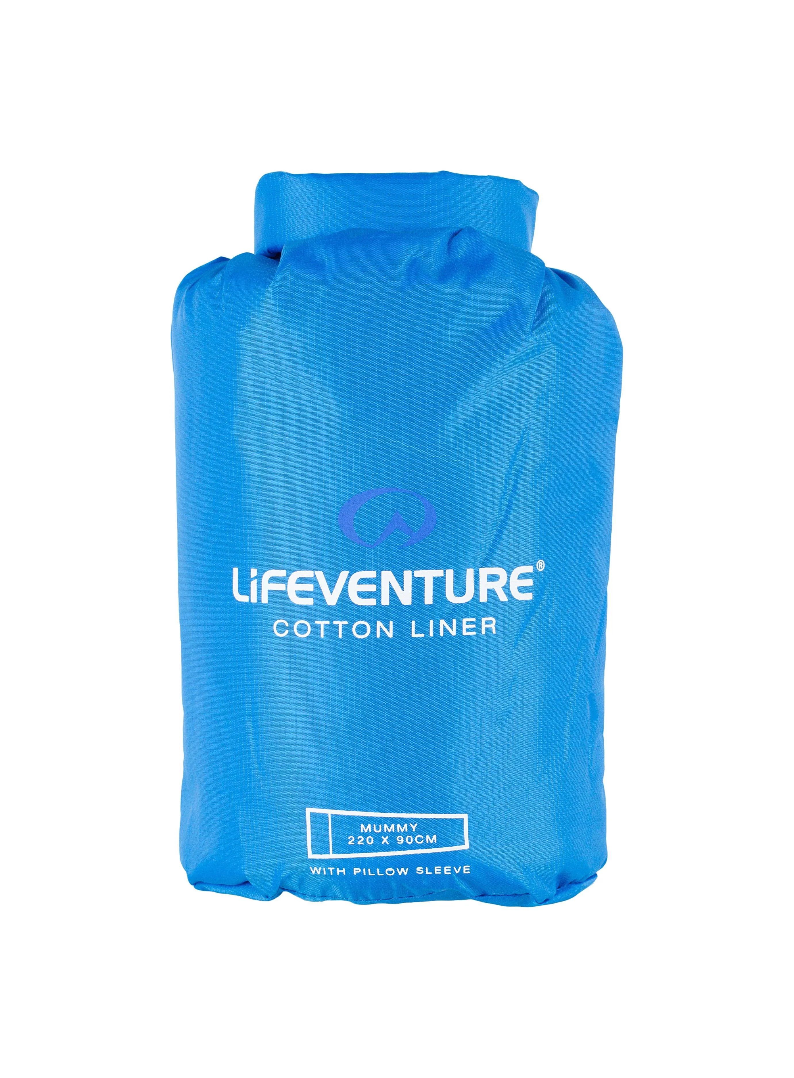 Lifeventure Cotton Mummy Sleeping Bag Liner | Camping UK