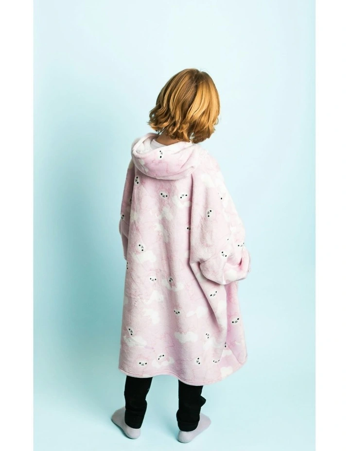 Llama Face Giant Hoodie (12-14 Years) 33x38x2cm in Light Pink