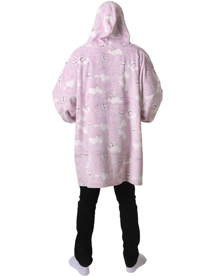 Llama Face Giant Hoodie 35x39x2.5cm in Light Pink