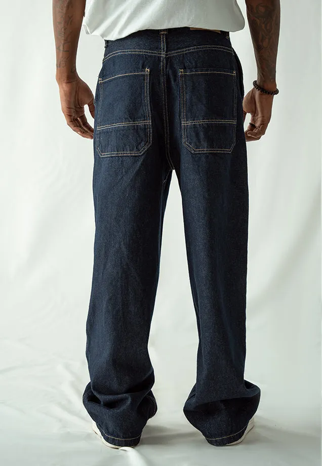 Loose Fit Baggy Jeans - Denim Blue