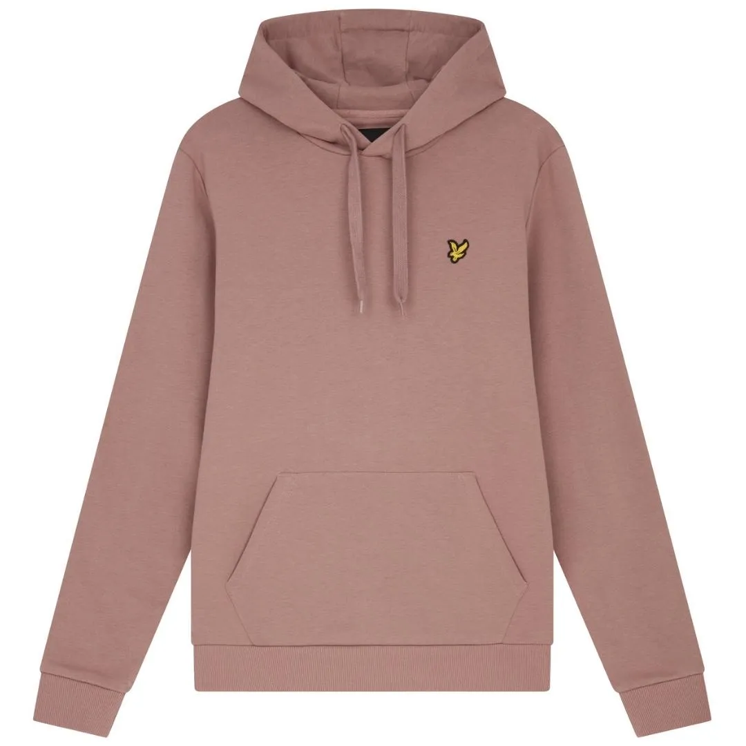 Lyle & Scott Branded Hutton Pink Pull-over Hoodie