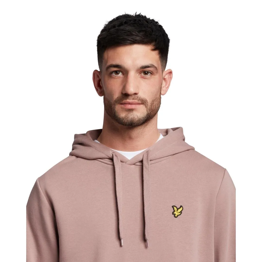 Lyle & Scott Branded Hutton Pink Pull-over Hoodie