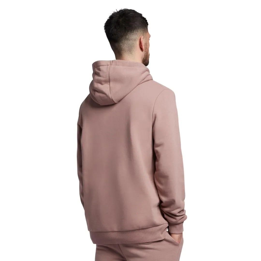 Lyle & Scott Branded Hutton Pink Pull-over Hoodie