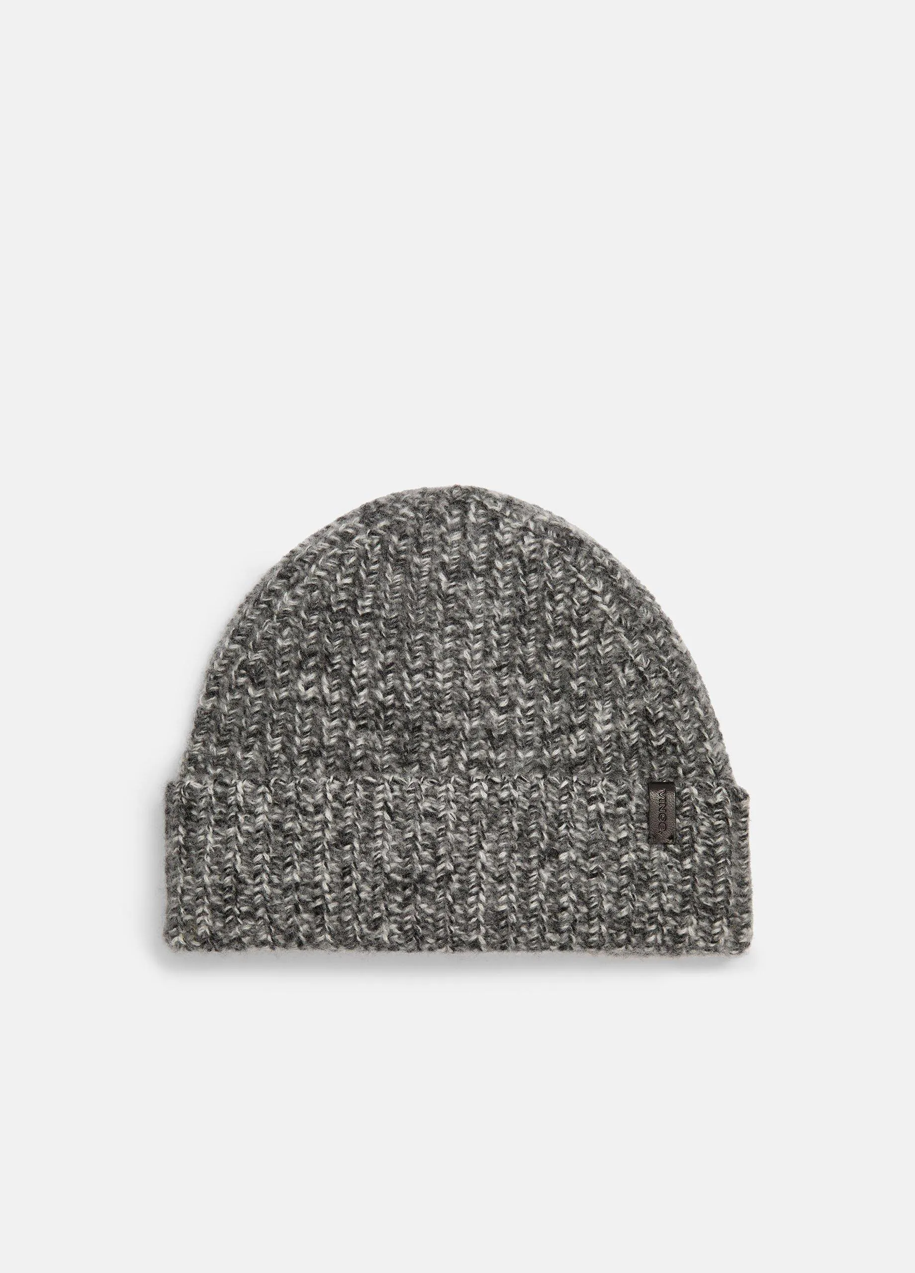 Marl Cashmere Chunky-Knit Beanie