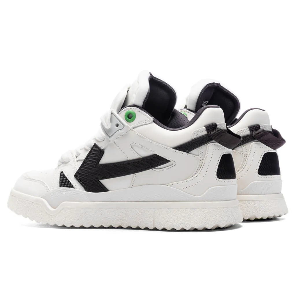 Mid Top Sponge Sneakers - White/Black