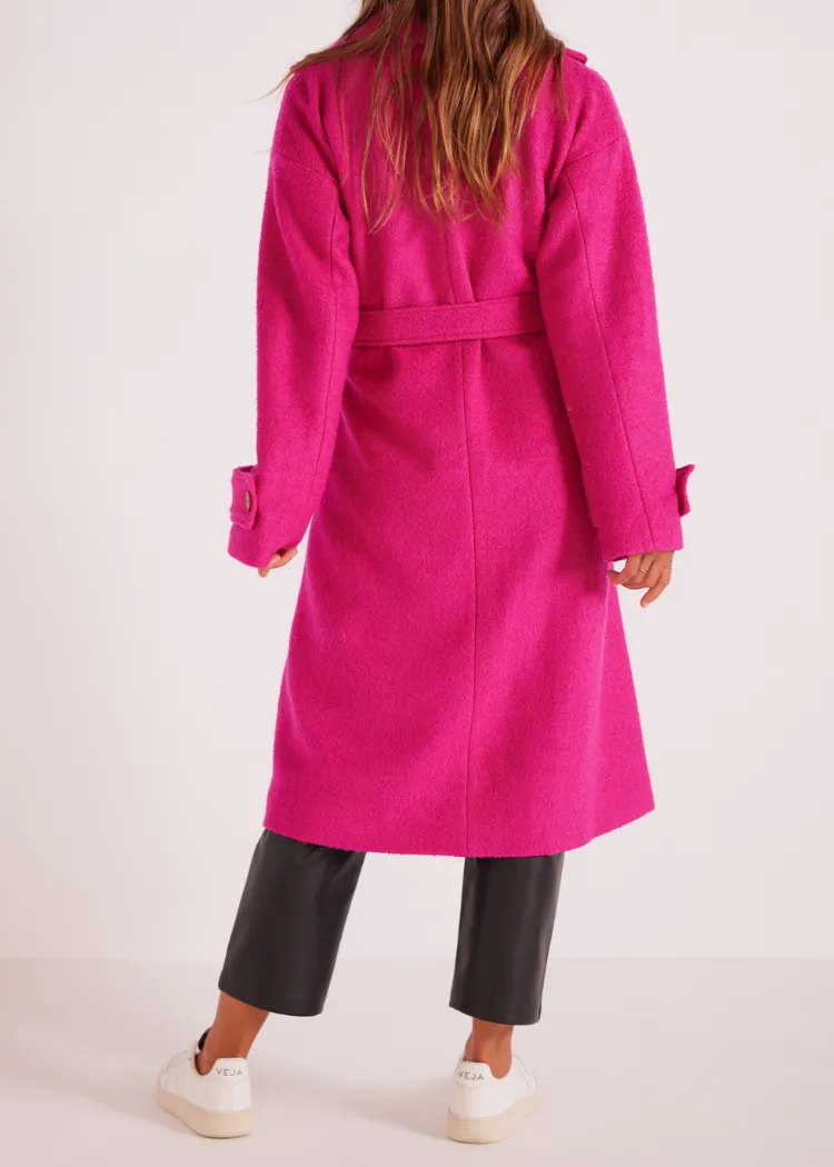 Mink Pink Safira Coat - Berry