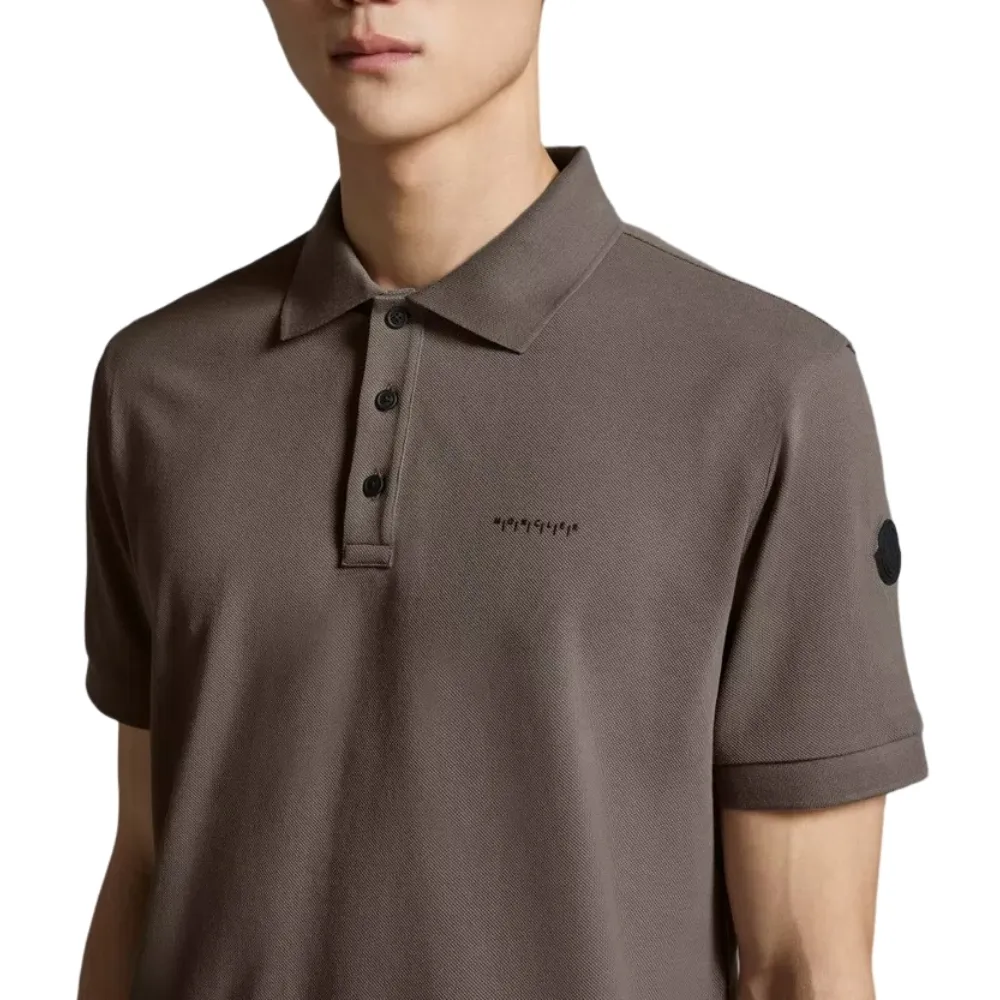 MONCLER  |Street Style Plain Cotton Short Sleeves Logos on the Sleeves