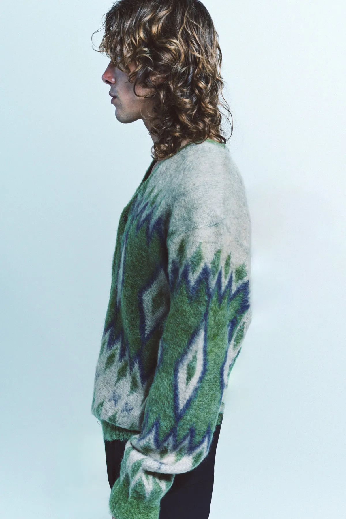 NEEDLES | DIAMOND MOHAIR CARDIGAN