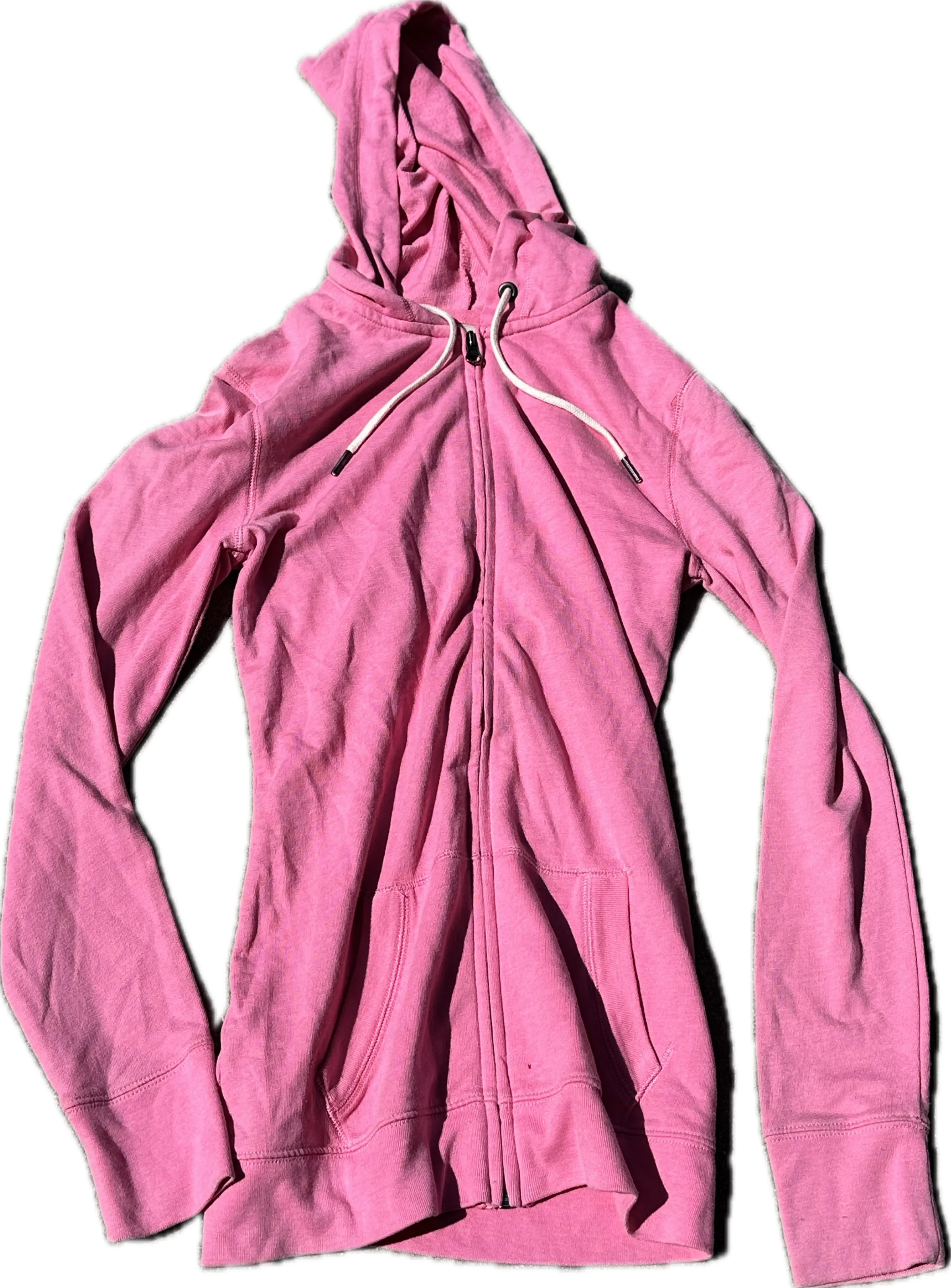 NEW GIRL: Jessica Day Zip Soft Cotton Pink Hoodie (XS)