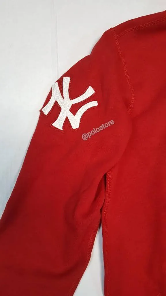 New Polo Ralph Lauren Red Yankees Hoodie