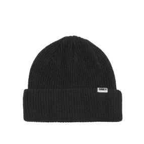 OBEY BOLD ORGANIC BEANIE // BLACK