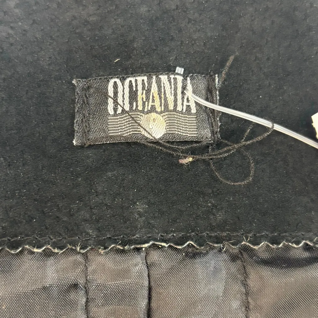 Oceania Afghan Coat - XL Black Leather