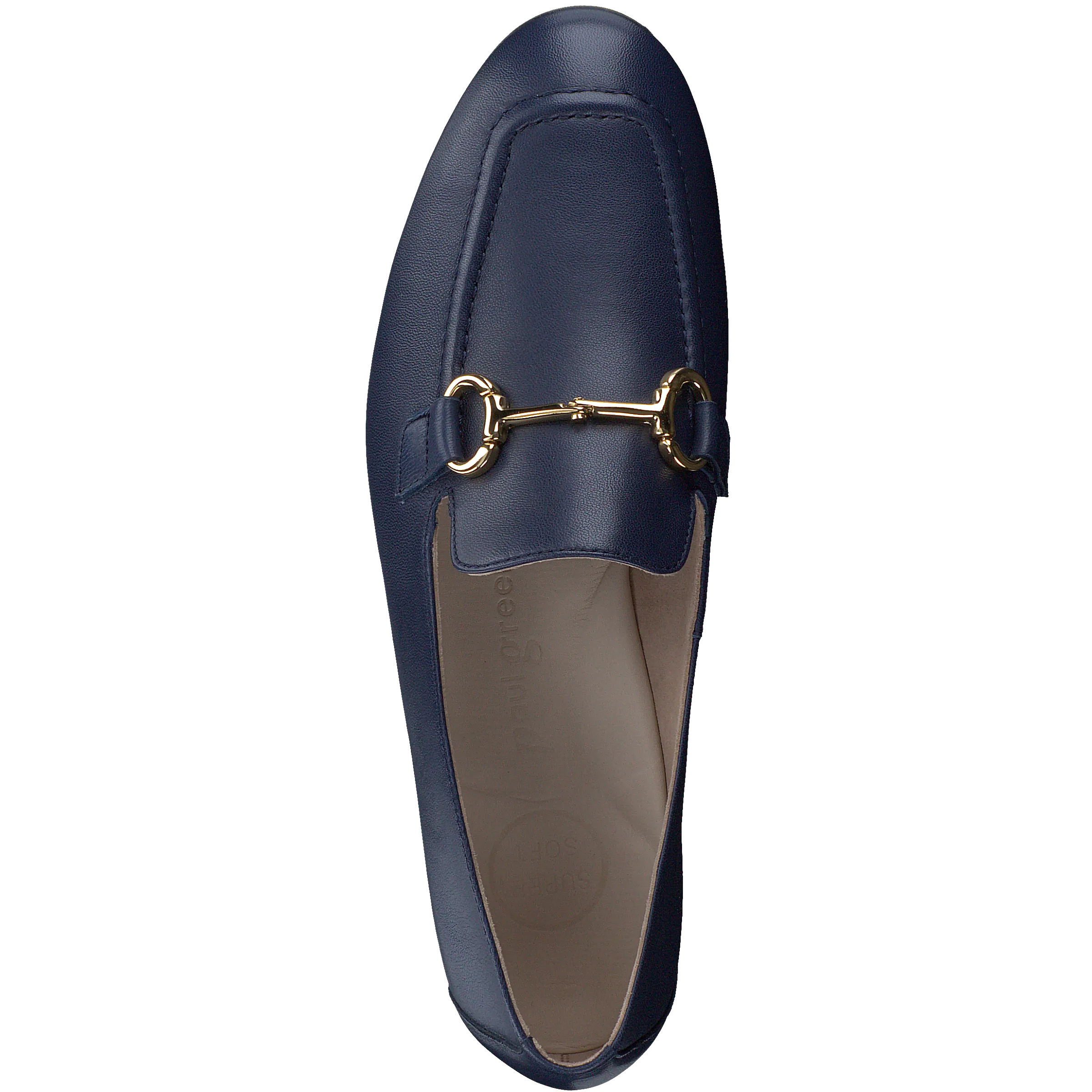 PAUL GREEN Navy Leather Loafer 2596