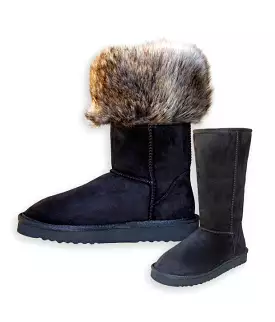 PAWJ Tall Boot | Black / California Black Bear