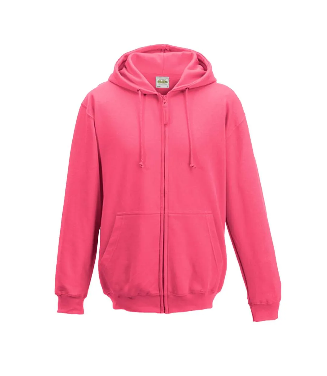 Plain mens hooded full zip hoodie / zoodie pink Awdis