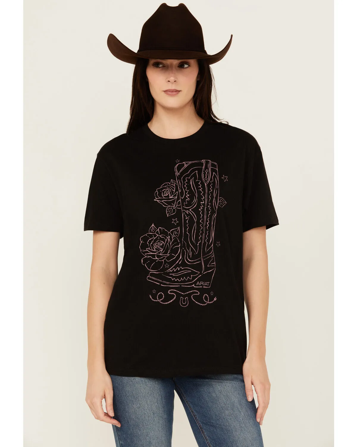 Product Name:  Ariat Women's Tall Boot Short Sleeve Graphic Tee