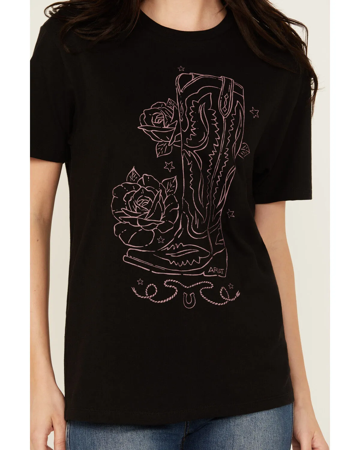 Product Name:  Ariat Women's Tall Boot Short Sleeve Graphic Tee