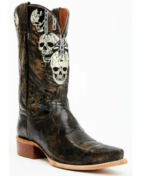 Product Name:  Dan Post Men's 13" Skull Face Tall Western Boot - Snip Toe