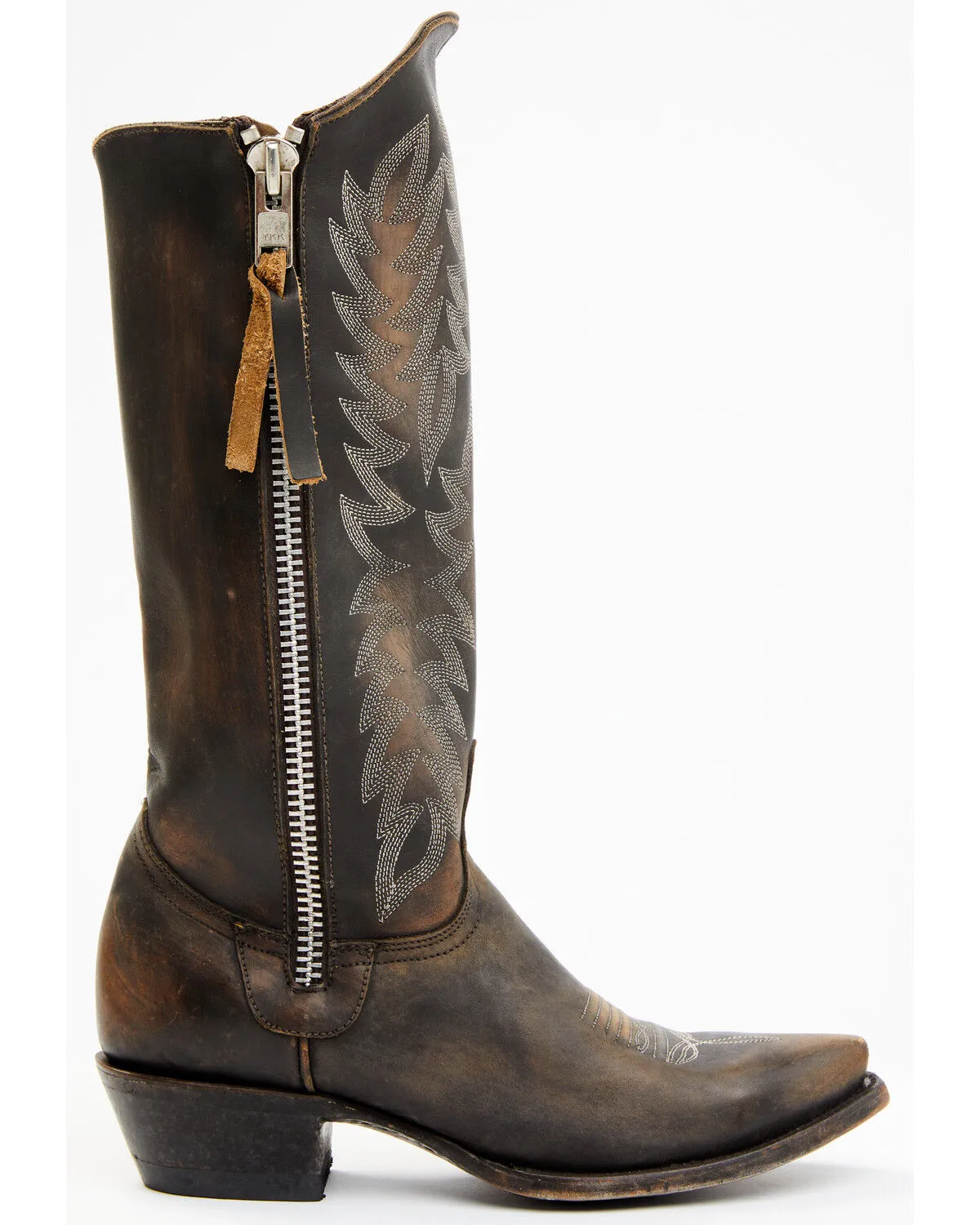 Product Name:  Idyllwind Women's Latigo Side Zip Distressed Tall Western Boot - Snip Toe