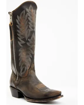 Product Name:  Idyllwind Women's Latigo Side Zip Distressed Tall Western Boot - Snip Toe