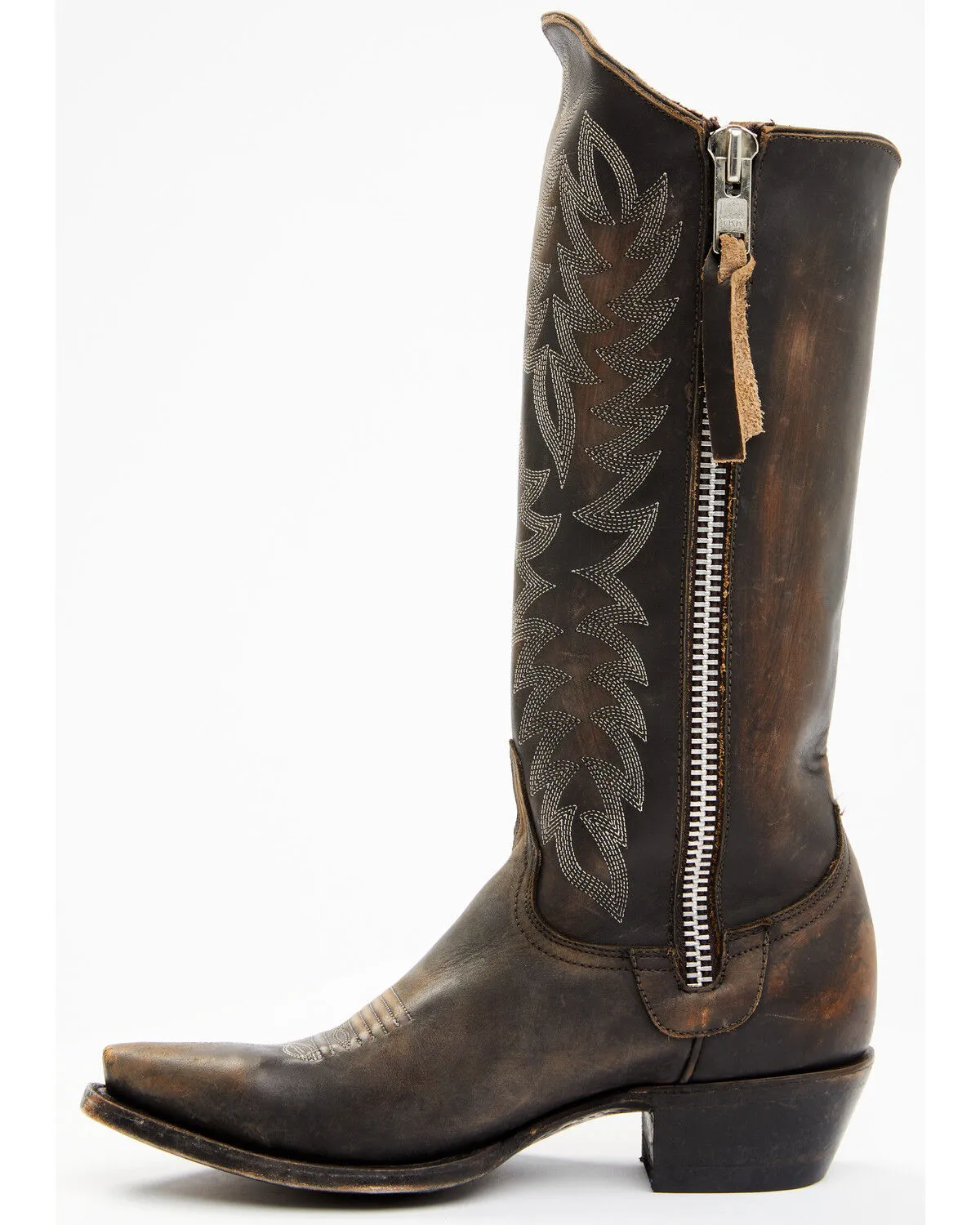 Product Name:  Idyllwind Women's Latigo Side Zip Distressed Tall Western Boot - Snip Toe