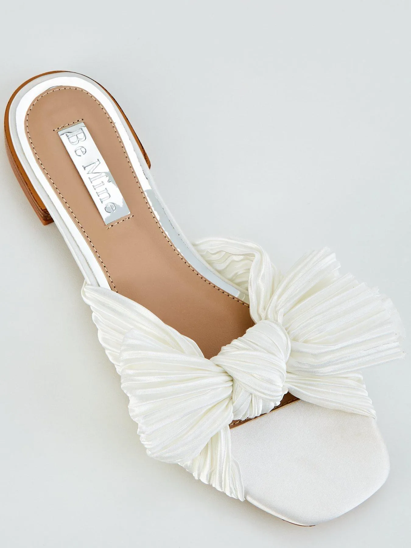 Raid Bowie Bridal Knot Flat Sandal - Ivory