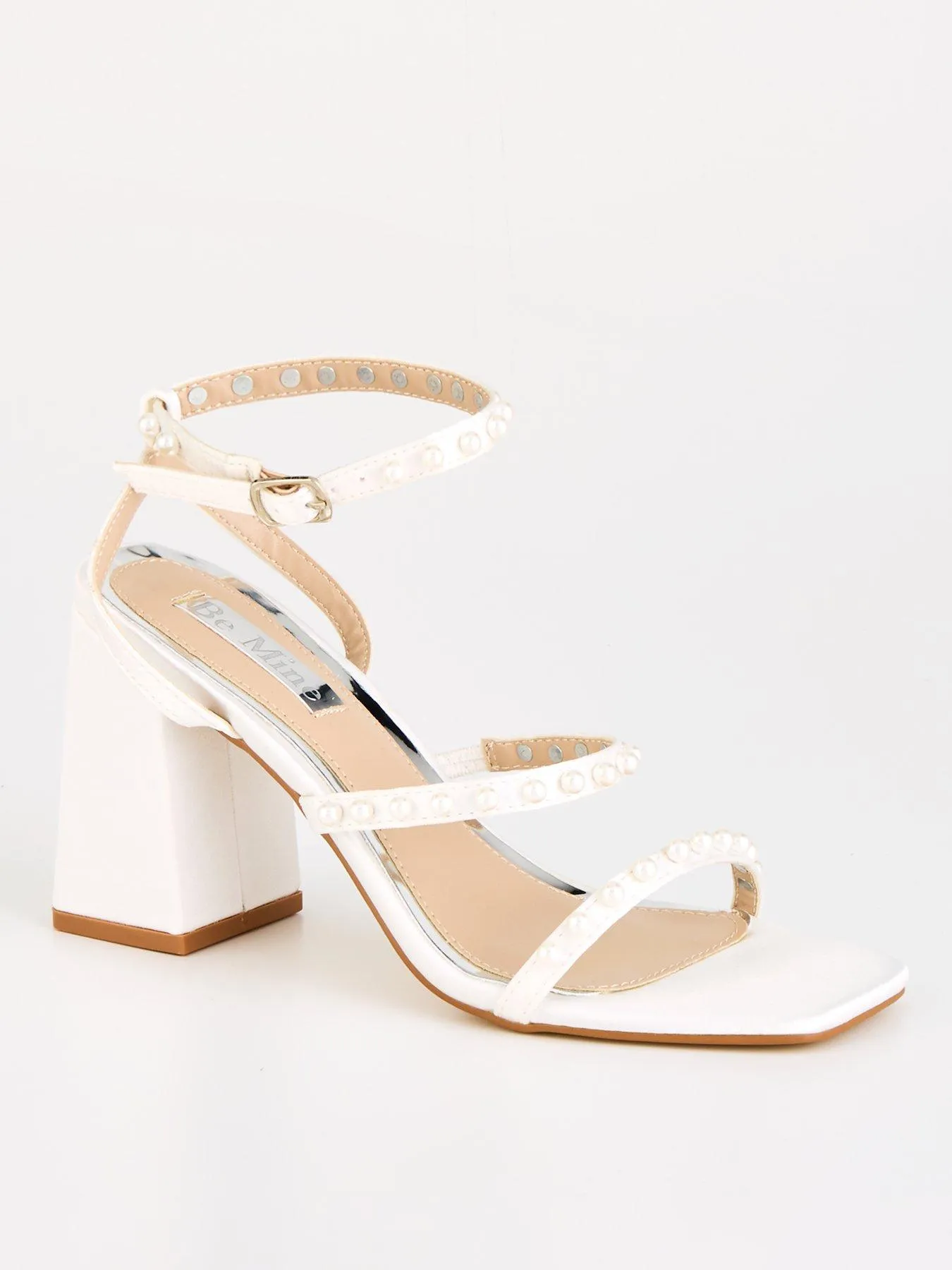 Raid Stella Bridal Block Heeled Sandal - Ivory