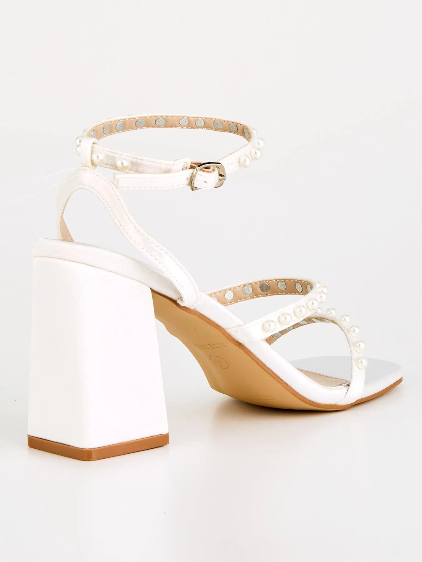 Raid Stella Bridal Block Heeled Sandal - Ivory