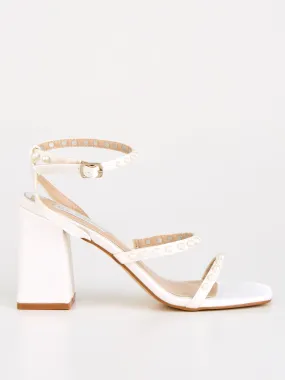 Raid Stella Bridal Block Heeled Sandal - Ivory