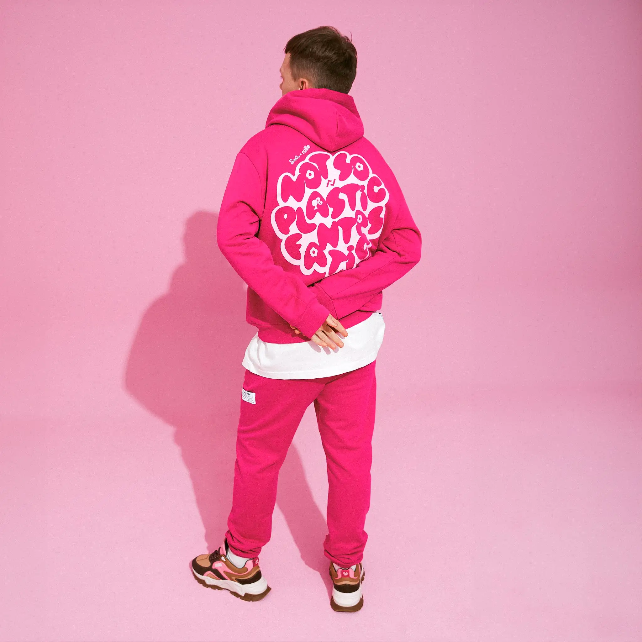 Rollie x Barbie Mens Pink Hoodie