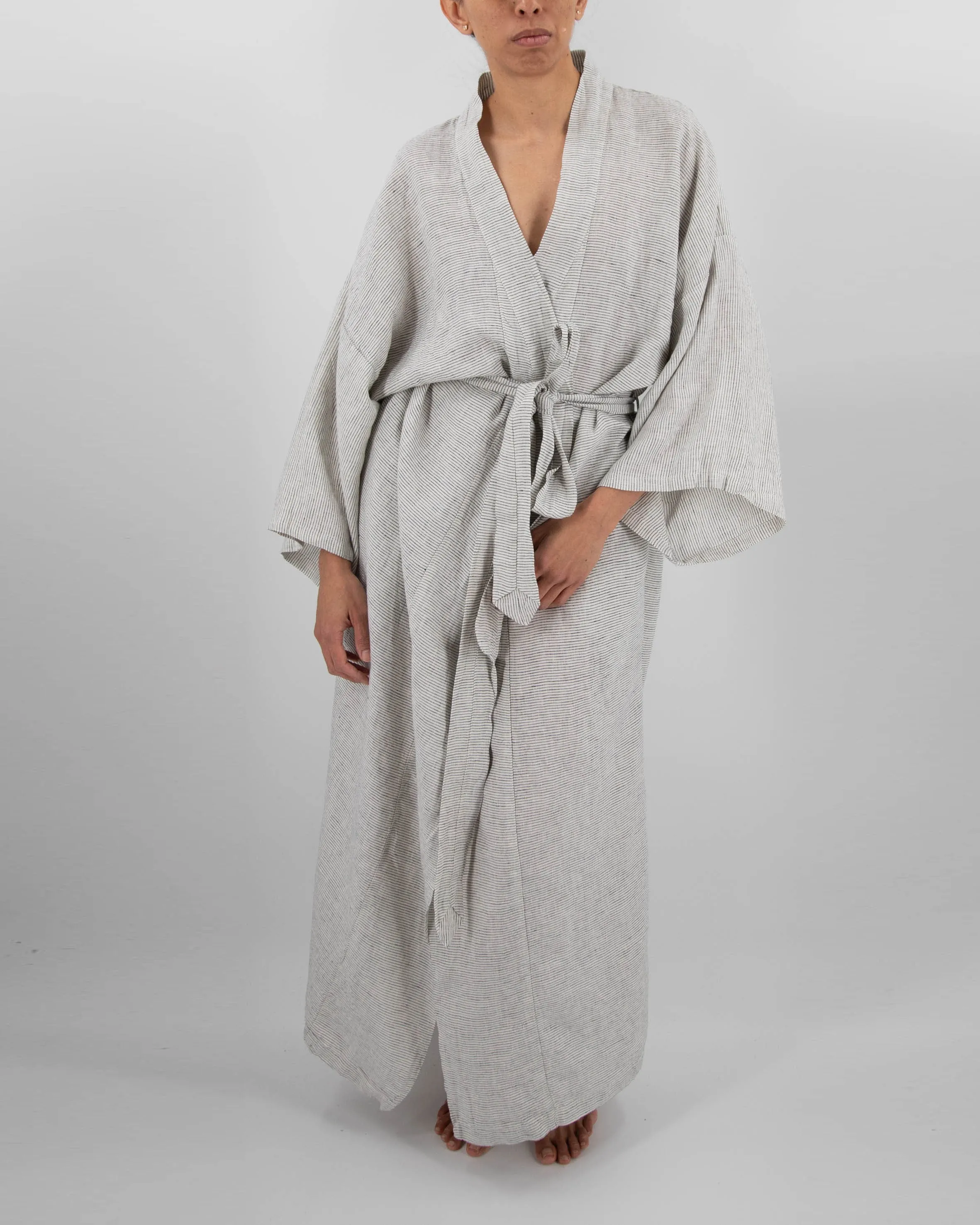 Sai Full-Length Linen Robe