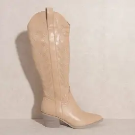 Samara Tall Boot - Nude