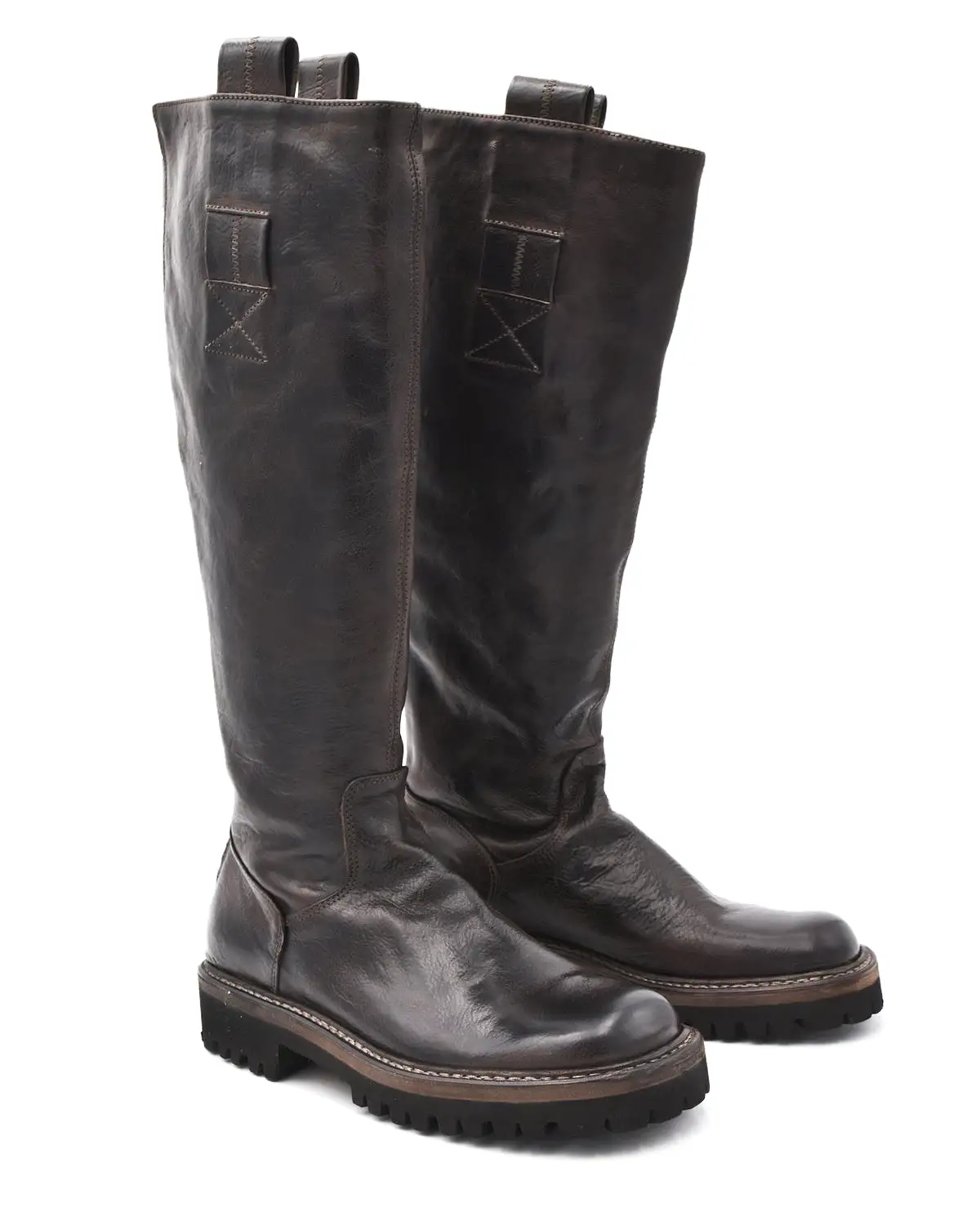 Shoto Washed Brown Tall Boot