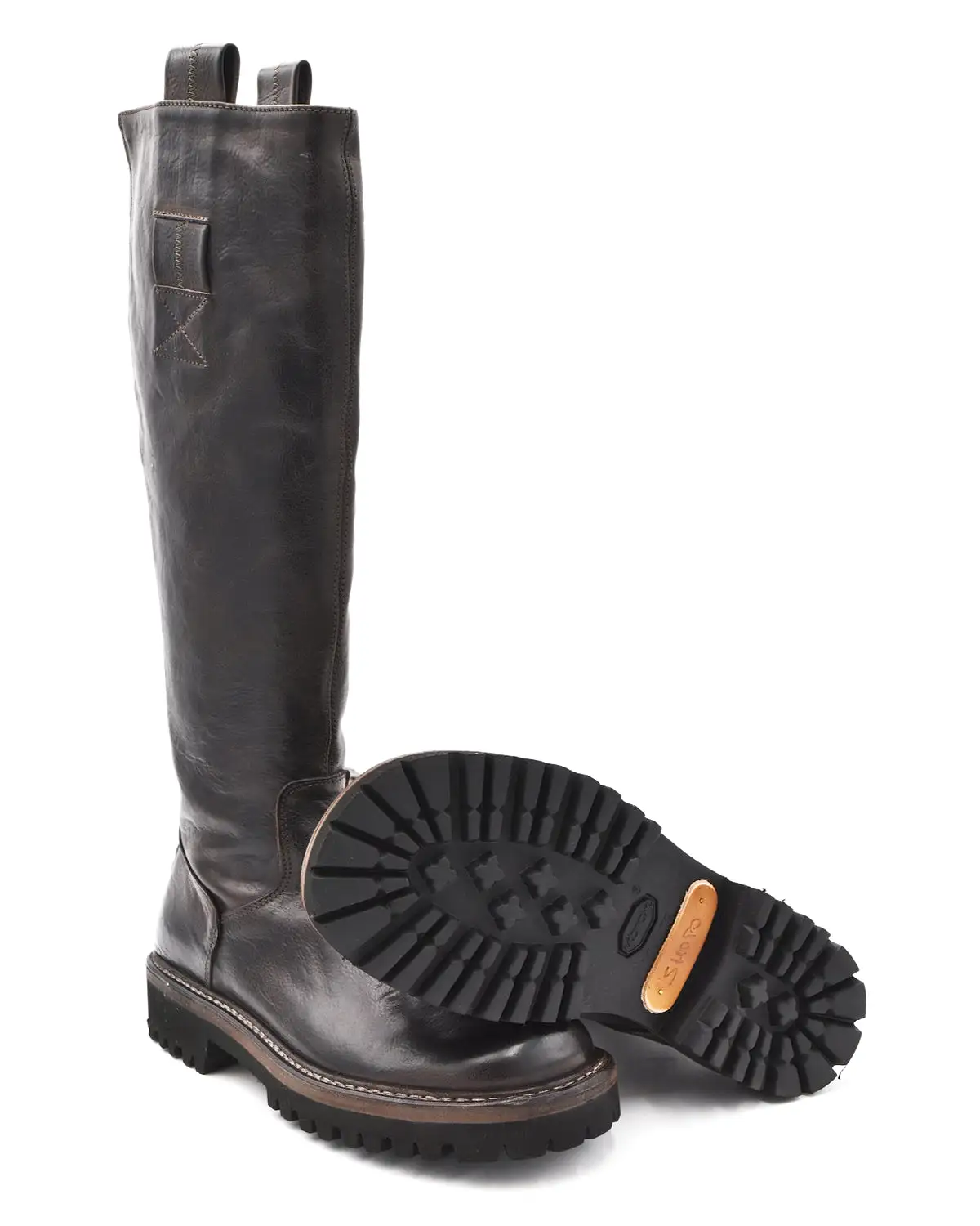 Shoto Washed Brown Tall Boot