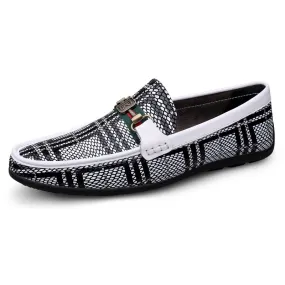 Snakeskin Soft Loafers 