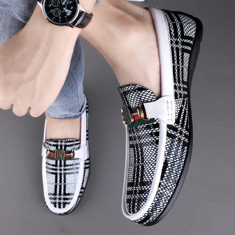 Snakeskin Soft Loafers 