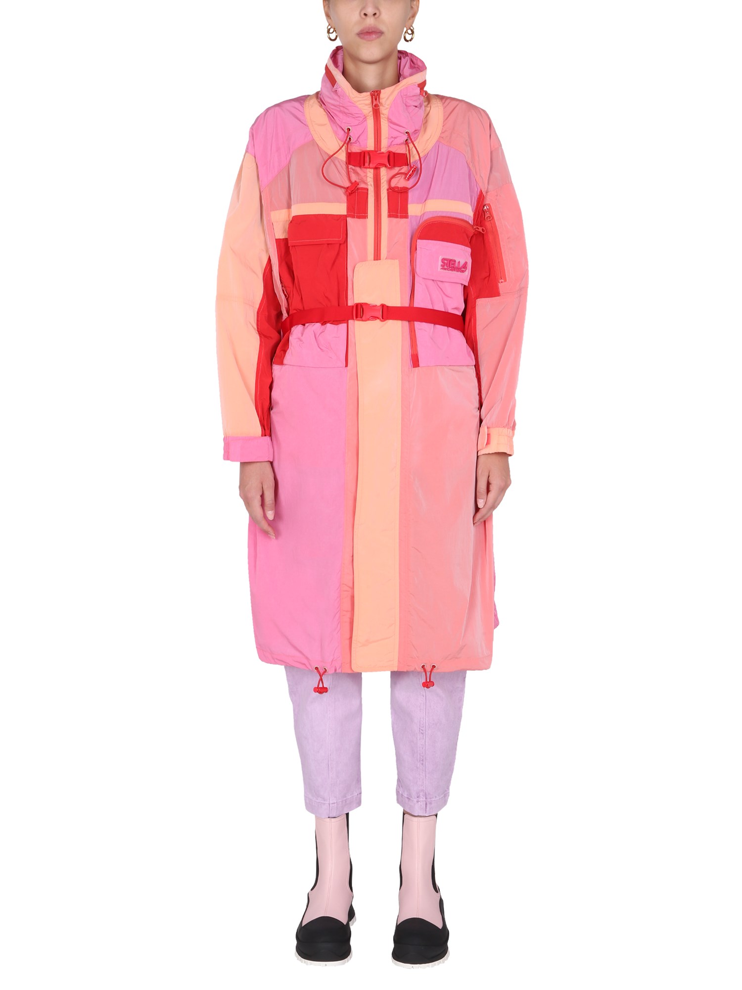 STELLA McCARTNEY    MAIA NYLON PARKA WITH MULTICOLOUR PANEL