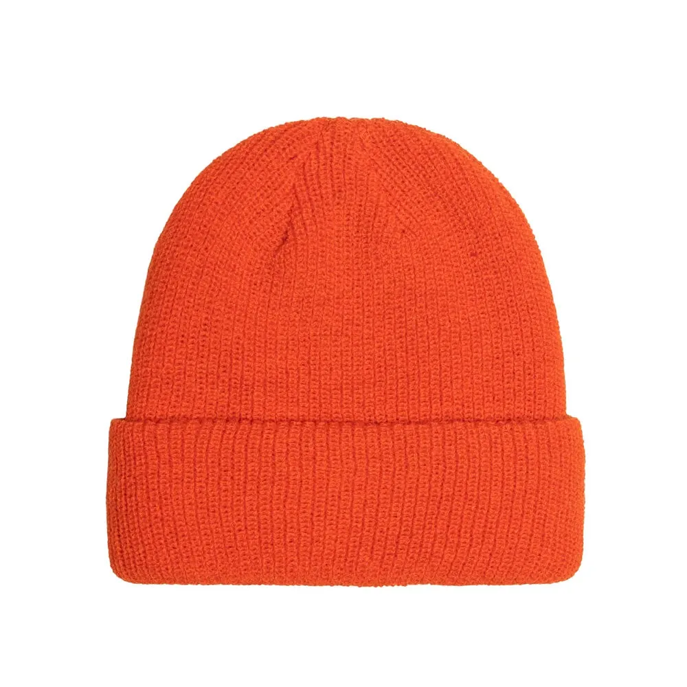 STSSY BASIC CUFF BEANIE // HABANERO