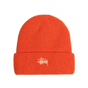 STSSY BASIC CUFF BEANIE // HABANERO