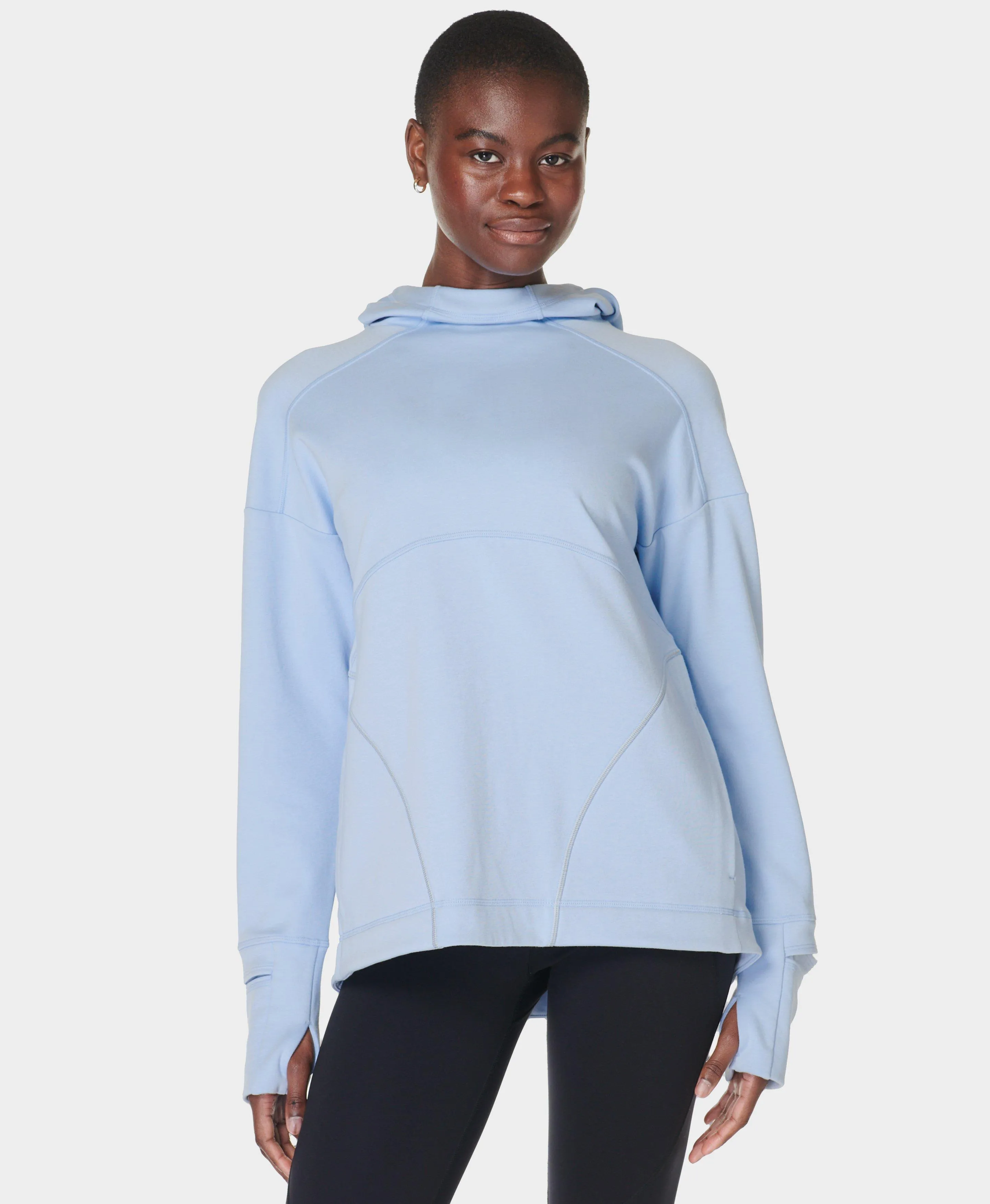 Tempo Train Hoodie Sb9917 Breeze-Blue