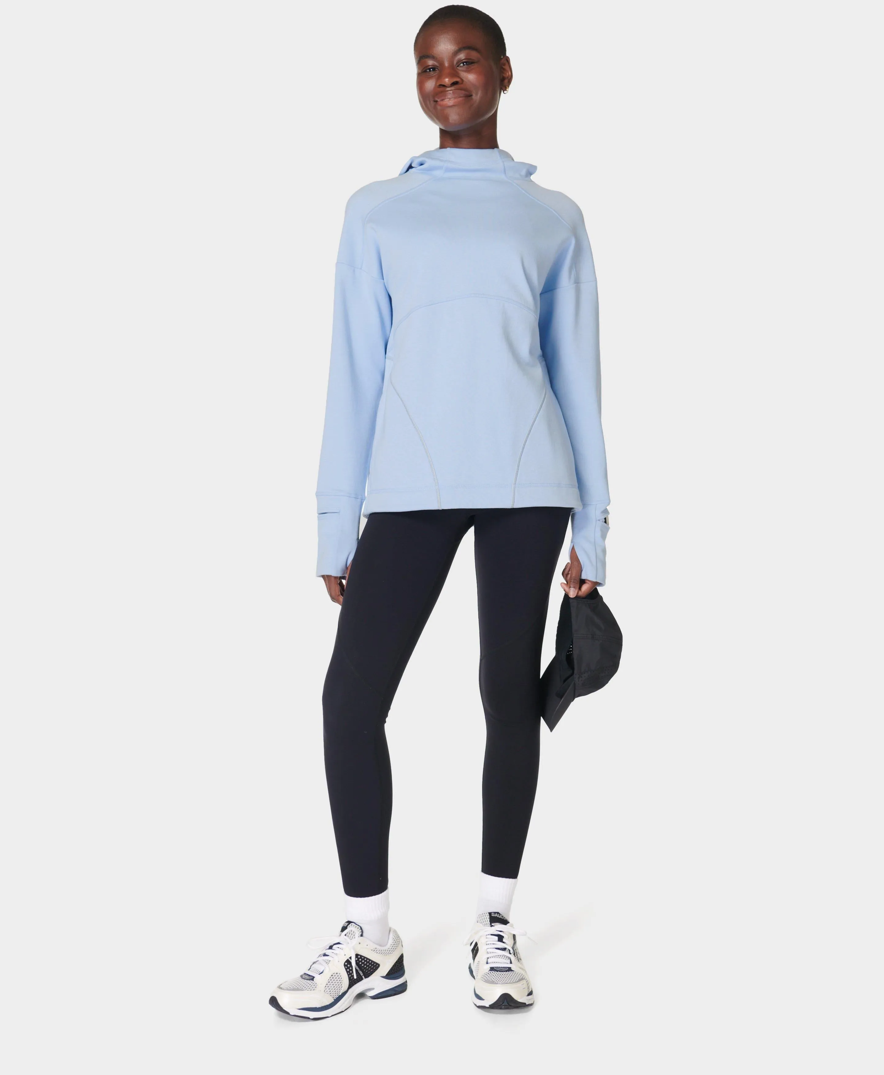 Tempo Train Hoodie Sb9917 Breeze-Blue