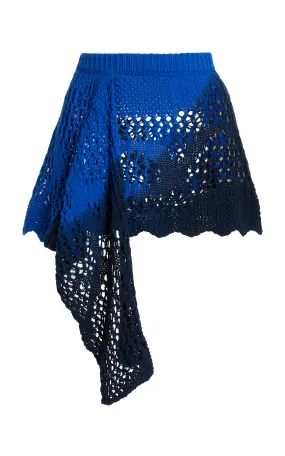 The Attico Crocheted Cotton Mini Skirt